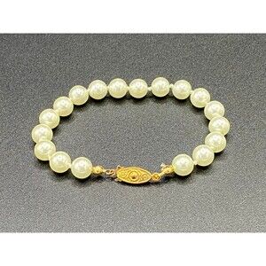 Bracelet Faux Pearl 8mm VINTAGE